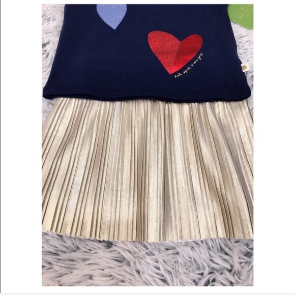 NWT Kate Spade Tossed Hearts Skirt Set - Picture 4 of 5